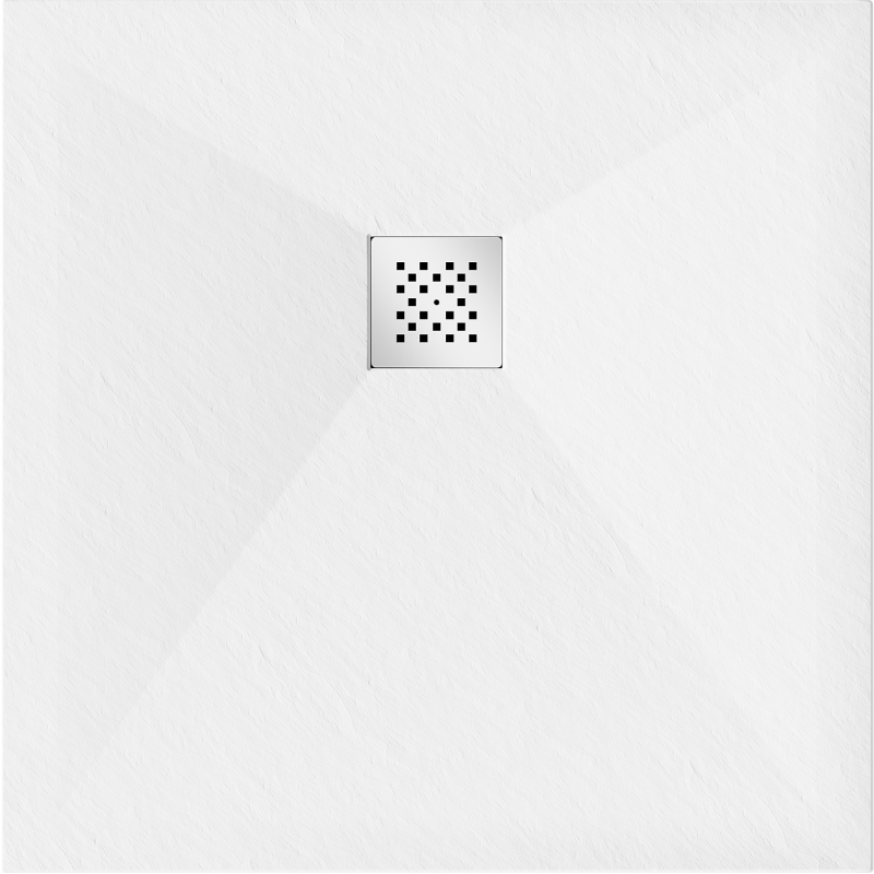 Mexen Stone+ receveur de douche carré en composite 70 x 70 cm, blanc - 44107070