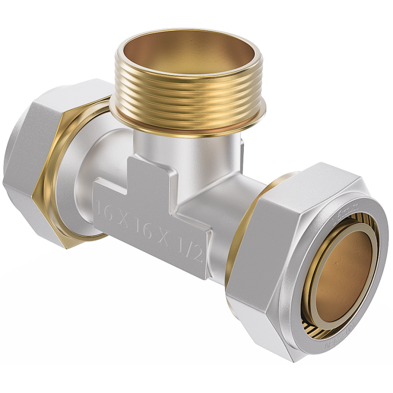 Mexen PEX-S té en laiton PEX 32 x 3/4 M x 32 - W97233-3234M32-00