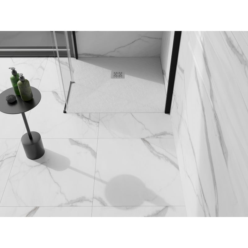 Mexen Stone+ receveur de douche composite carré 80 x 80 cm, blanc - 44108080