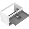 Mexen Box-A corps de meuble sous-lavabo 70 cm, 2 tiroirs, blanc brillant - 91AX0-0700-470-2-00