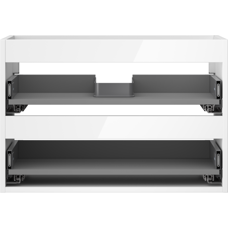 Mexen Box-A corps de meuble sous-lavabo 70 cm, 2 tiroirs, blanc brillant - 91AX0-0700-470-2-00