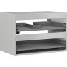Mexen Box-A corps de meuble sous-lavabo 70 cm, 2 tiroirs, gris mat - 91AX0-0700-470-2-62