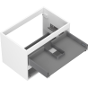 Mexen Box-A corps de meuble sous-vasque 70 cm, 2 tiroirs, blanc mat - 91AX0-0700-470-2-01