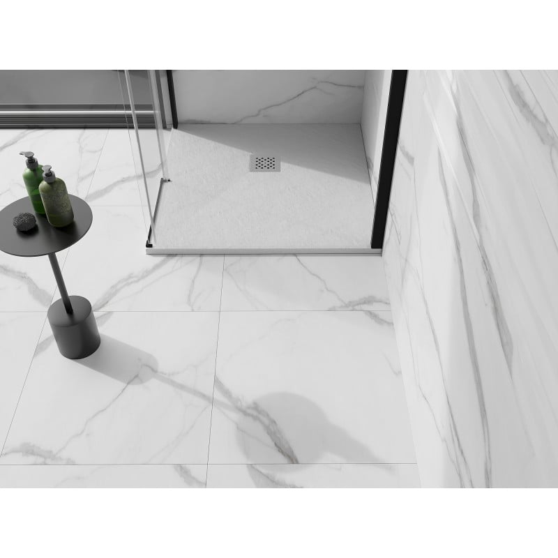 Mexen Stone+ receveur de douche composite carré 80 x 80 cm, blanc - 44108080