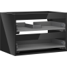 Mexen Box-A corps d'armoire sous-vasque 70 cm, 2 tiroirs, noir brillant - 91AX0-0700-470-2-70