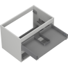 Mexen Box-A corps de meuble sous-lavabo 70 cm, 2 tiroirs, gris mat - 91AX0-0700-470-2-62
