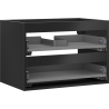 Mexen Box-A corps de meuble sous-lavabo 70 cm, 2 tiroirs, noir mat - 91AX0-0700-470-2-71