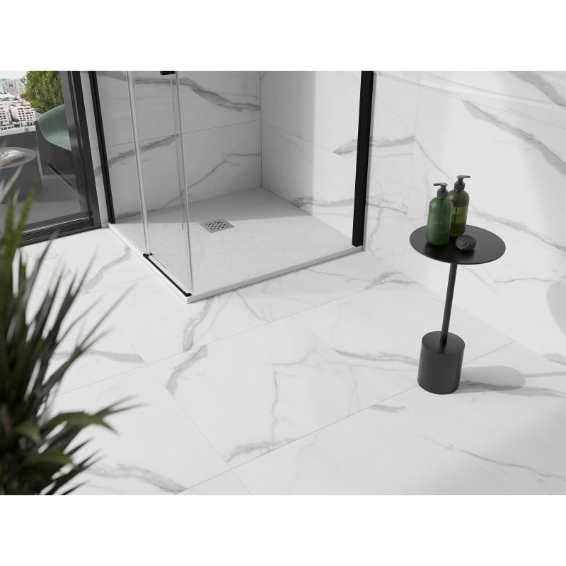 Mexen Stone+ receveur de douche composite carré 80 x 80 cm, blanc - 44108080