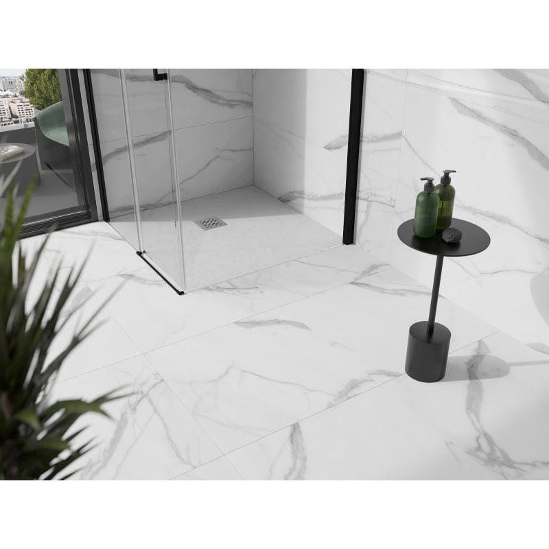 Mexen Stone+ receveur de douche composite carré 80 x 80 cm, blanc - 44108080