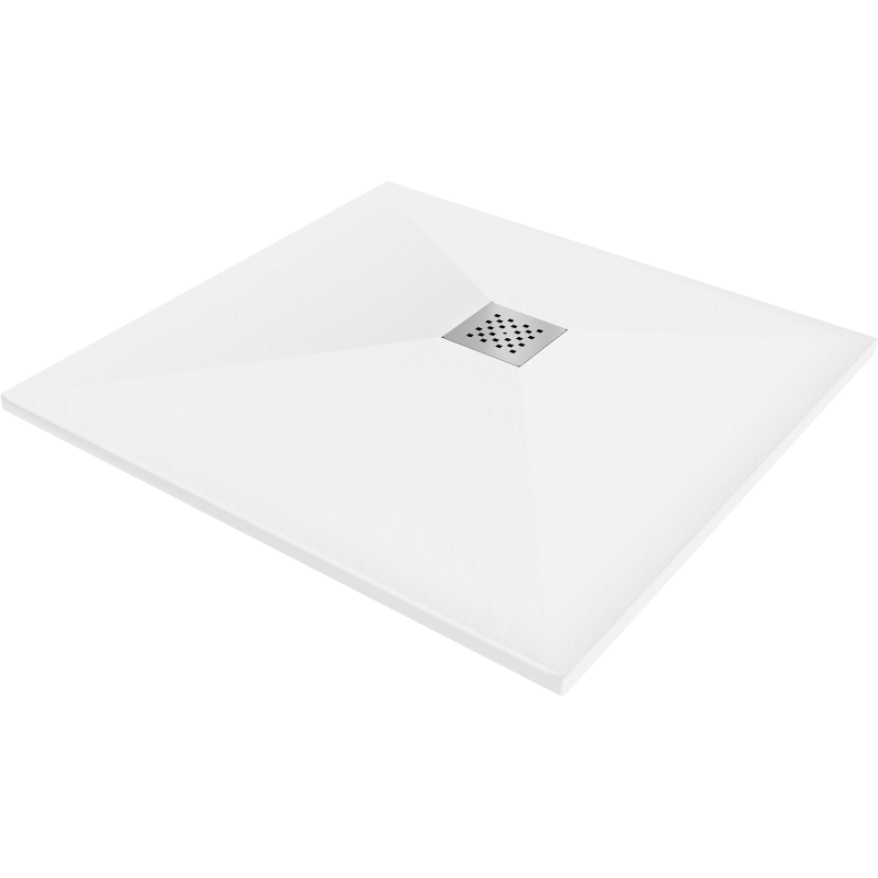 Mexen Stone+ receveur de douche en composite carré 80 x 80 cm, Blanc - 44108080