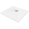 Mexen Stone+ receveur composite carré 80 x 80 cm, blanc - 44108080
