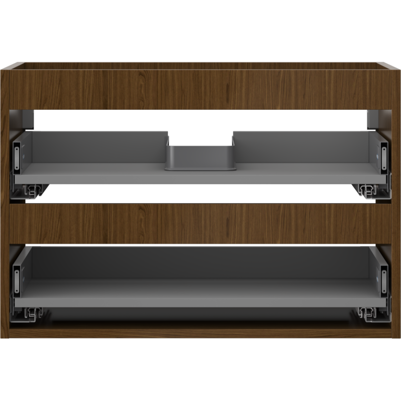 Mexen Box-A corps de meuble sous-lavabo 70 cm, 2 tiroirs, noyer - 91AX0-0700-470-2-86