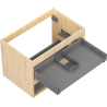 Mexen Box-A corps de l'armoire sous-lavabo 70 cm, 2 tiroirs, chêne - 91AX0-0700-470-2-81