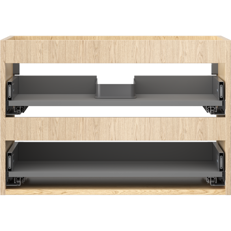 Mexen Box-A corps de meuble sous-vasque 70 cm, 2 tiroirs, chêne - 91AX0-0700-470-2-81