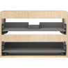 Mexen Box-A corps de l'armoire sous-lavabo 70 cm, 2 tiroirs, chêne - 91AX0-0700-470-2-81