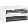 Mexen Box-A corps d'armoire sous-lavabo 80 cm, 2 tiroirs, blanc brillant - 91AX0-0800-470-2-00