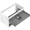 Mexen Box-A corps d'armoire sous-lavabo 80 cm, 2 tiroirs, blanc brillant - 91AX0-0800-470-2-00