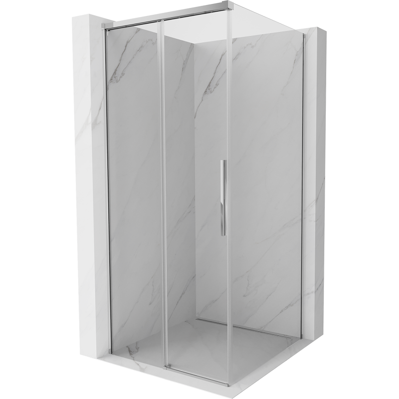 Mexen Rox cabine de douche coulissante 100 x 100 cm, transparent, chrome - 8C2-100-100-01-00