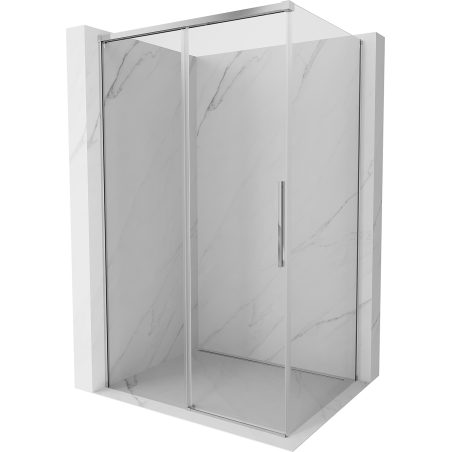 Mexen Rox cabine de douche coulissante 155 x 100 cm, transparente, chrome - 8C2-155-100-01-00
