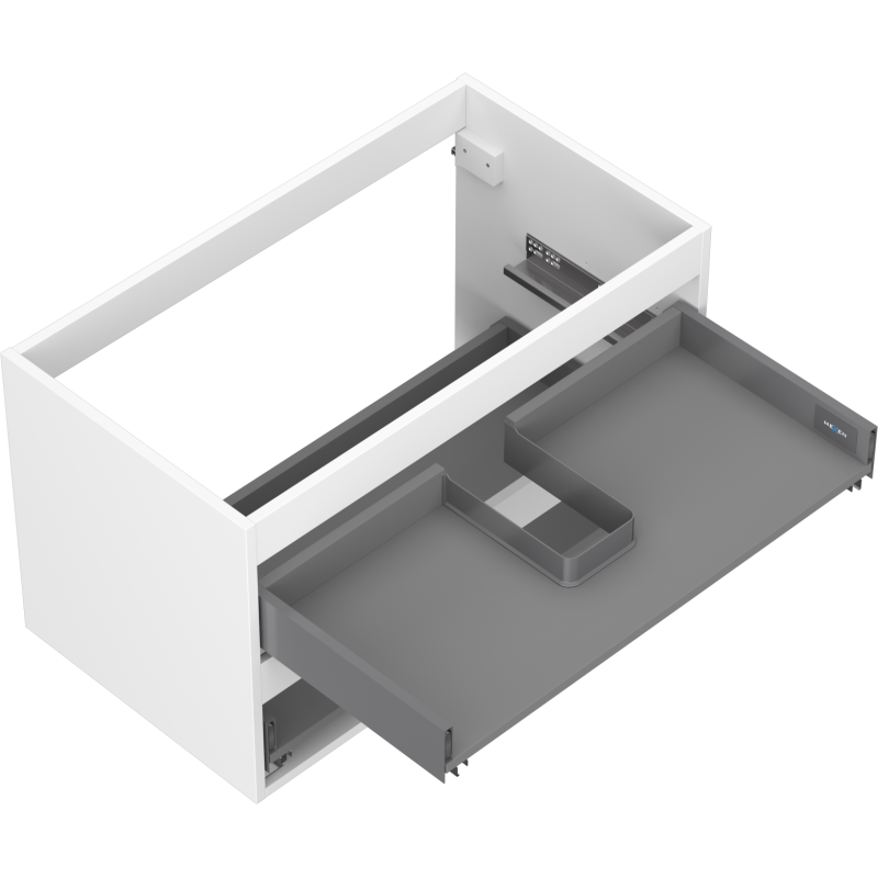 Mexen Box-A corps de meuble sous-lavabo 80 cm, 2 tiroirs, blanc mat - 91AX0-0800-470-2-01