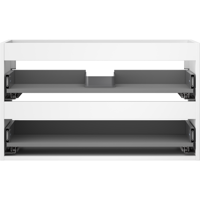Mexen Box-A corps de meuble sous-lavabo 80 cm, 2 tiroirs, blanc mat - 91AX0-0800-470-2-01
