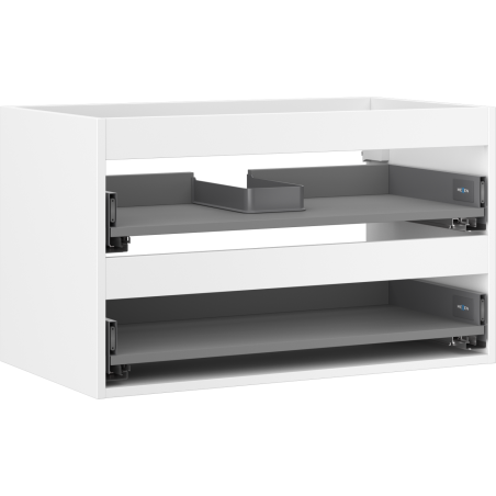 Mexen Box-A corps de meuble sous-lavabo 80 cm, 2 tiroirs, blanc mat - 91AX0-0800-470-2-01