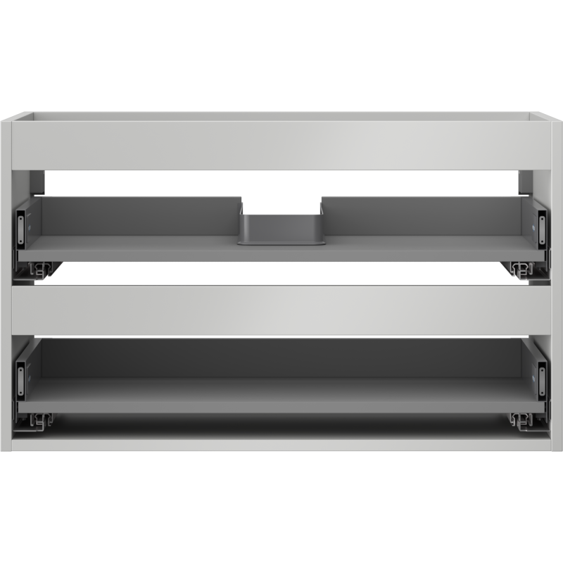 Mexen Box-A corps de meuble sous-vasque 80 cm, 2 tiroirs, gris mat - 91AX0-0800-470-2-62