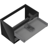 Mexen Box-A caisson de meuble sous-lavabo 80 cm, 2 tiroirs, noir brillant - 91AX0-0800-470-2-70