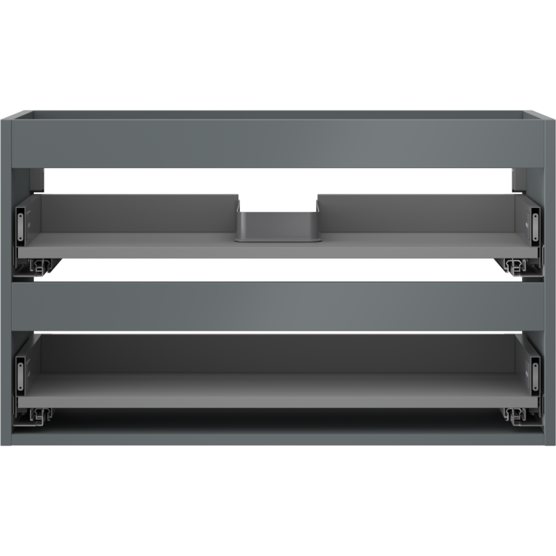 Mexen Box-A corps de meuble sous-lavabo 80 cm, 2 tiroirs, graphite mat - 91AX0-0800-470-2-66