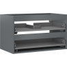 Mexen Box-A armoire sous lavabo 80 cm, 2 tiroirs, graphite mat - 91AX0-0800-470-2-66
