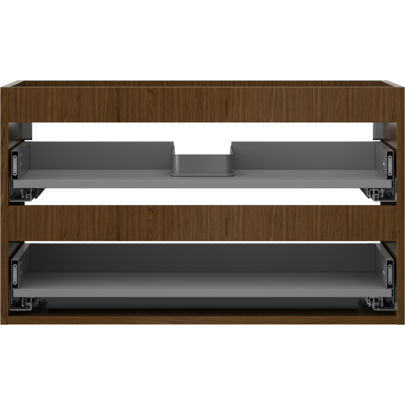 Mexen Box-A corps de l'armoire sous-lavabo 80 cm, 2 tiroirs, noyer - 91AX0-0800-470-2-86