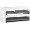 Mexen Box-A meuble sous-lavabo 90 cm, 2 tiroirs, blanc brillant - 91AX0-0900-470-2-00