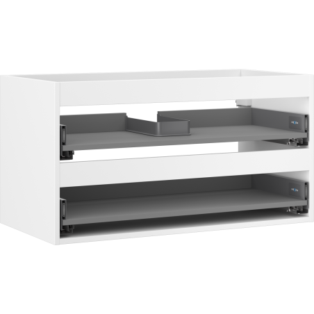 Corps de meuble sous-lavabo Mexen Box-A 90 cm, 2 tiroirs, blanc mat - 91AX0-0900-470-2-01