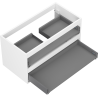 Corps de meuble sous-lavabo Mexen Box-A 90 cm, 2 tiroirs, blanc mat - 91AX0-0900-470-2-01