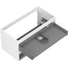 Corps de meuble sous-lavabo Mexen Box-A 90 cm, 2 tiroirs, blanc mat - 91AX0-0900-470-2-01
