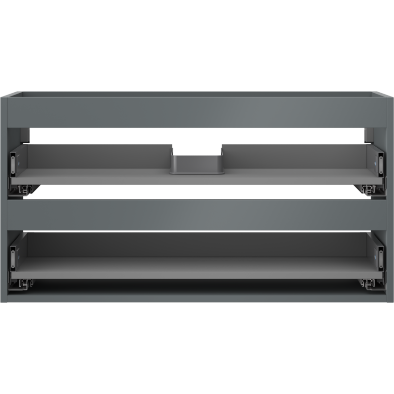 Mexen Box-A corps de meuble sous-vasque 90 cm, 2 tiroirs, graphite mat - 91AX0-0900-470-2-66