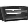 Mexen Box-A corps de meuble sous-lavabo 90 cm, 2 tiroirs, noir brillant - 91AX0-0900-470-2-70