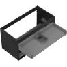 Mexen Box-A boîtier de meuble sous-lavabo 90 cm, 2 tiroirs, noir mat - 91AX0-0900-470-2-71