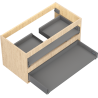 Mexen Box-A boîtier de meuble sous-lavabo 90 cm, 2 tiroirs, chêne - 91AX0-0900-470-2-81