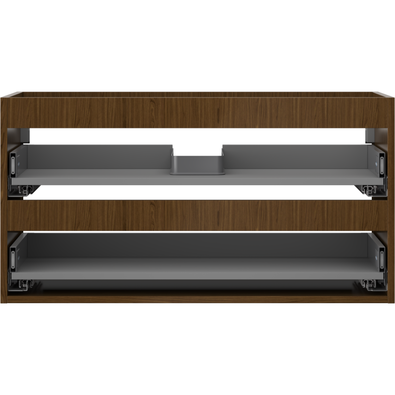 Mexen Box-A corps de meuble sous-vasque 90 cm, 2 tiroirs, noyer - 91AX0-0900-470-2-86