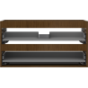 Mexen Box-A corps de meuble sous-lavabo 90 cm, 2 tiroirs, noyer - 91AX0-0900-470-2-86
