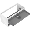 Mexen Box-A corps du meuble sous-lavabo 100 cm, 2 tiroirs, blanc brillant - 91AX0-1000-470-2-00