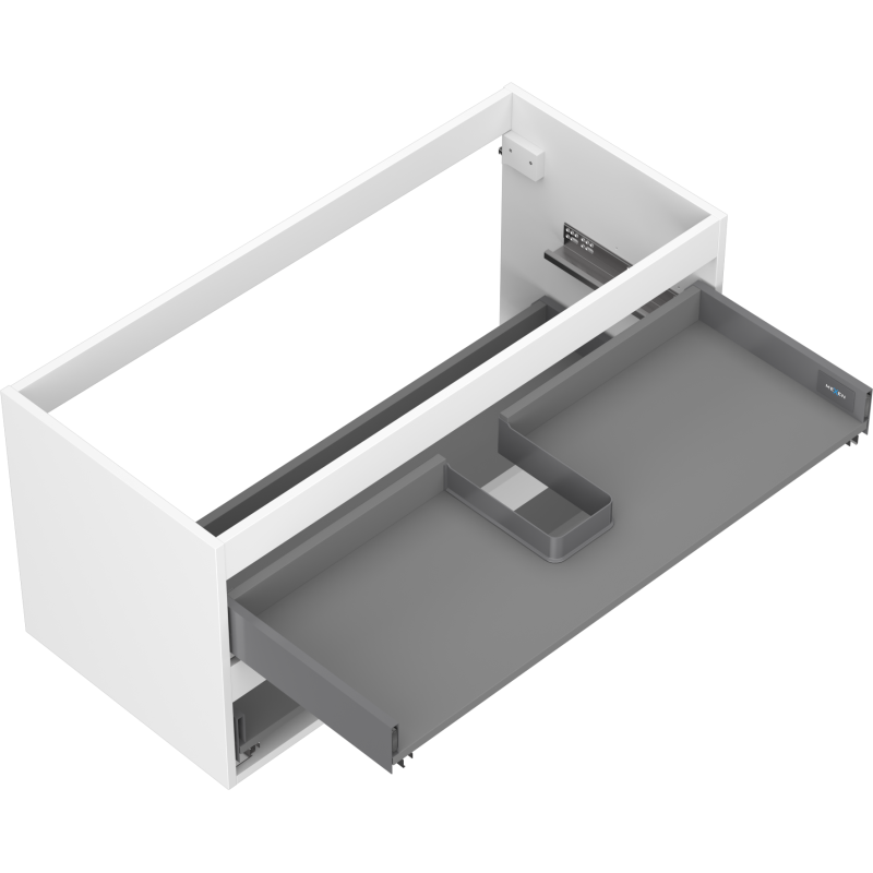 Mexen Box-A corps de meuble sous-lavabo 100 cm, 2 tiroirs, blanc mat - 91AX0-1000-470-2-01