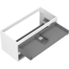 Boîtier de meuble sous-lavabo Mexen Box-A 100 cm, 2 tiroirs, blanc mat - 91AX0-1000-470-2-01