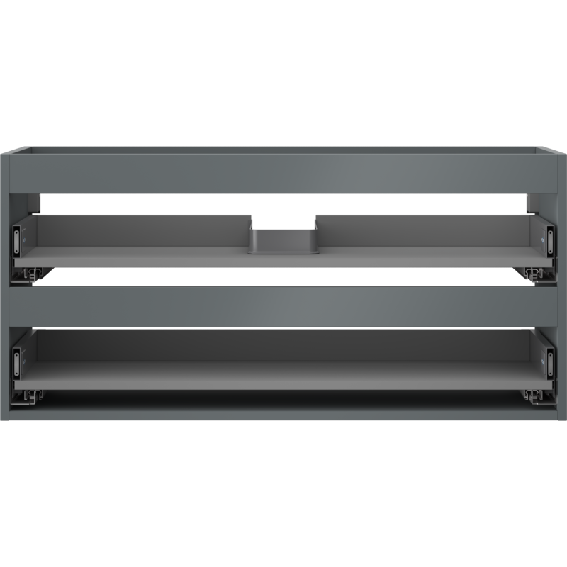 Mexen Box-A corps d'armoire sous-lavabo 100 cm, 2 tiroirs, graphite mat - 91AX0-1000-470-2-66