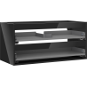 Mexen Box-A meuble sous-lavabo 100 cm, 2 tiroirs, noir brillant - 91AX0-1000-470-2-70