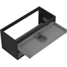 Corps de meuble sous-lavabo Mexen Box-A 100 cm, 2 tiroirs, noir mat - 91AX0-1000-470-2-71