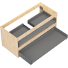 Mexen Box-A corps de meuble sous-lavabo 100 cm, 2 tiroirs, chêne - 91AX0-1000-470-2-81