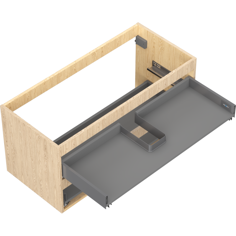 Mexen Box-A corps de meuble sous-lavabo 100 cm, 2 tiroirs, chêne - 91AX0-1000-470-2-81