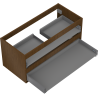 Mexen Box-A corps de meuble sous-lavabo 100 cm, 2 tiroirs, noyer - 91AX0-1000-470-2-86